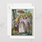 Von Pharao's Daughter Gerettet Moses aus einer Bib Postkarte (Vorne/Hinten)