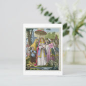 Von Pharao's Daughter Gerettet Moses aus einer Bib Postkarte (Stehend Vorderseite)