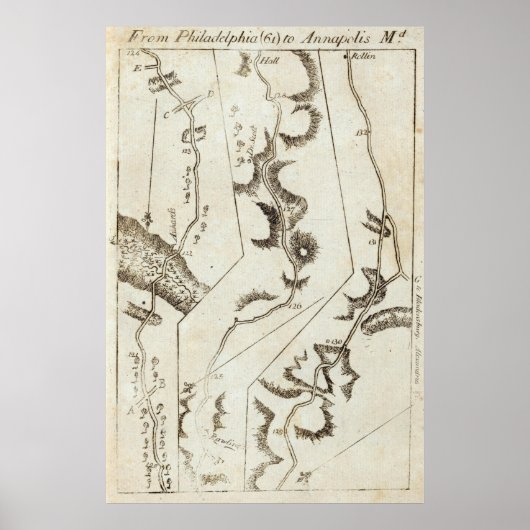 Von Philadelphia nach Annapolis Md 61 Poster (Vorne)
