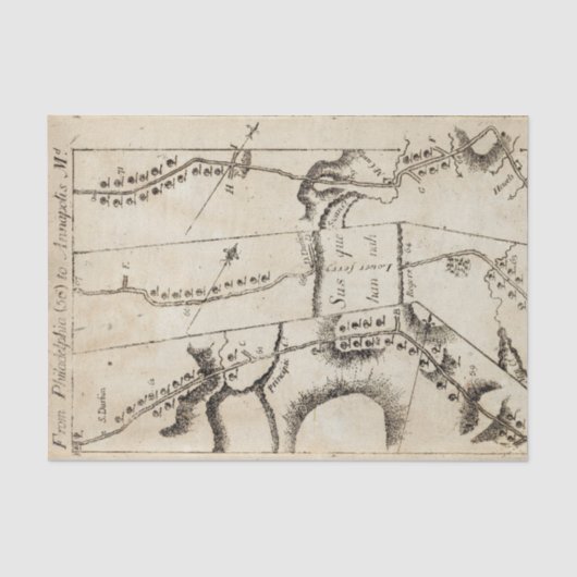 Von Philadelphia zu AnnapolisMd 56 Seidenpapier (Vorderseite)