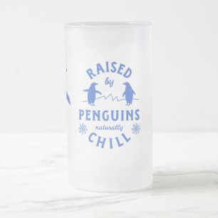 Von Pinguinen Naturally Chill angehoben Mattglas Bierglas