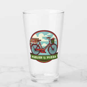Von Pizza Bike angetrieben Glas