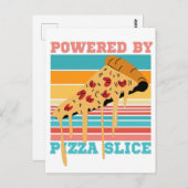 VON PIZZA SLICE BEFUGT - PIZZA LOVER POSTKARTE (Vorne/Hinten)