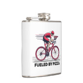 Von Pizzagyklist gespeist Flachmann (Rechts)