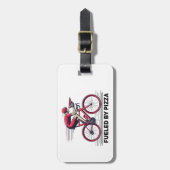 Von Pizzagyklist gespeist Gepäckanhänger (Vorderseite vertikal)