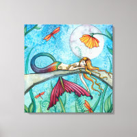 Von Pond Mermaid Art von Molly Harrison