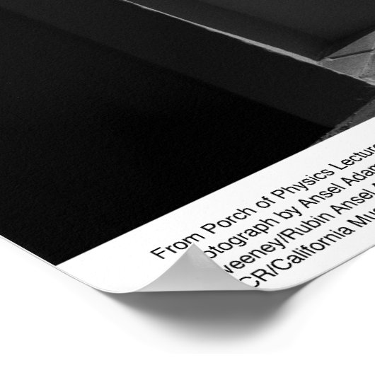 Von Porch of Physics Lecture Hall Gebäude Poster (Ecke)