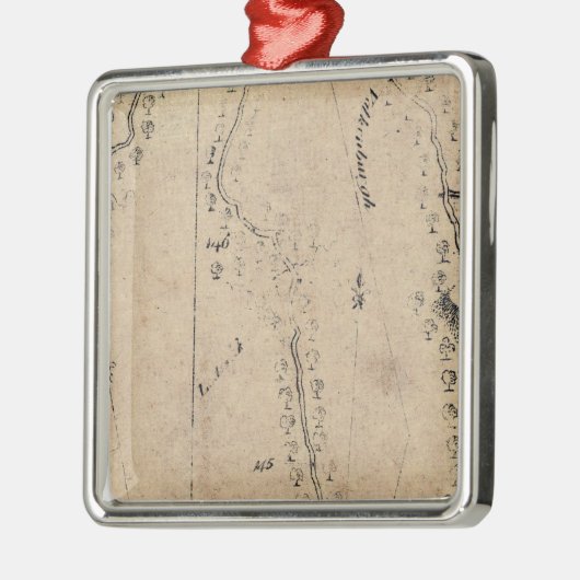 Von Poughkeepsie nach Albany 25 Ornament Aus Metall (Links)