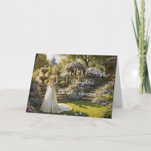 Von Prinzessin zur Königin - Geburtstag Feiertagskarte (Vorderseite)