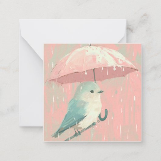 Von Puddeln zu Seiten, Vogelvorstellung Mitteilungskarte (Vorderseite)