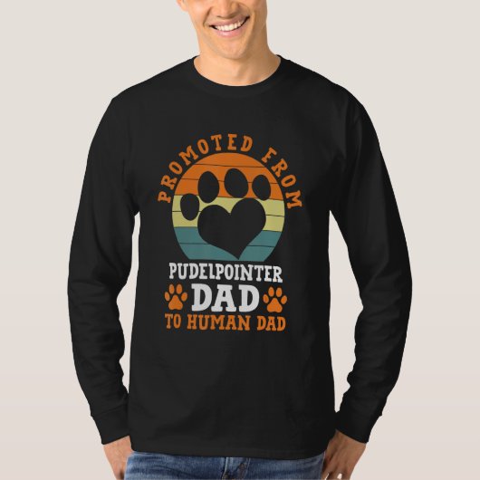 Von Pudelpointer Vater Funny Pudelpointer geförder T-Shirt (Vorderseite)