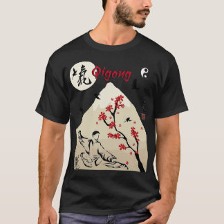 von Qigong Gartenkalligrafie für Tai Chi Liebhaber T-Shirt