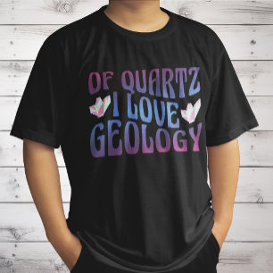 Von Quarz liebe ich Geologie, Steinsammler Geologe T-Shirt