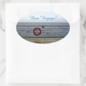 Von Rail Bon Voyage Ovaler Aufkleber (Tasche)