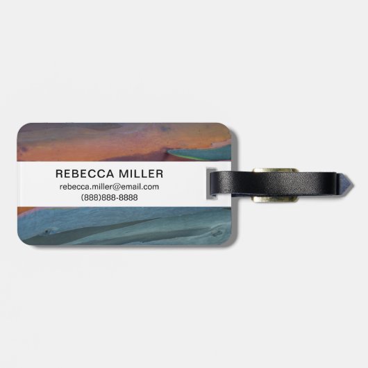  von Rainbow-Gum Gepäckanhänger (Rückseite horizontal)