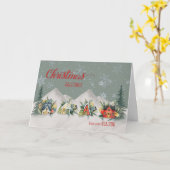 Von Realtor Christmas Village Zuhause Karte (Gelbe Blume)