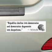 Von Republik zu Despotismus Autoaufkleber (Auf Auto)
