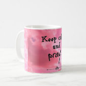 von Ruhe und Beten Tasse (Vorderseite Links)