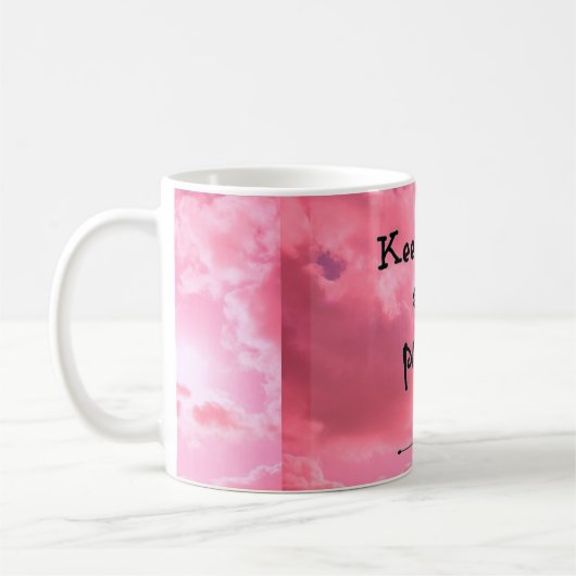 von Ruhe und Beten Tasse (Links)