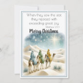 Von Ruhm geleitet Feiertagskarte (Vorderseite)