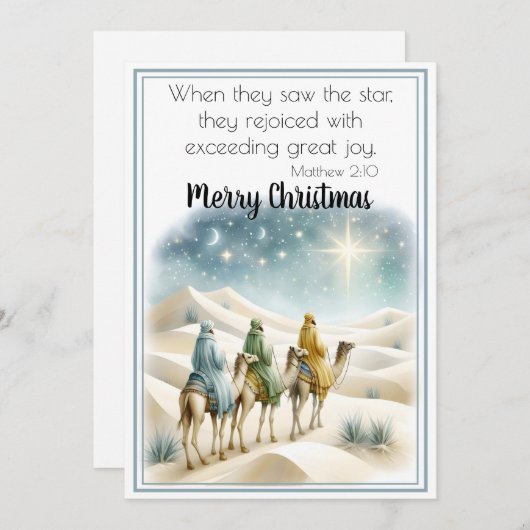 Von Ruhm geleitet Feiertagskarte (Vorne/Hinten)