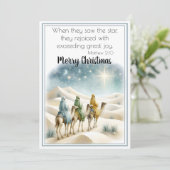 Von Ruhm geleitet Feiertagskarte (Stehend Vorderseite)