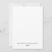 Von Ruhm geleitet Feiertagskarte (Rückseite)