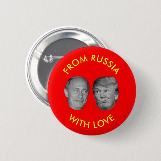 VON RUSSLAND MIT LIEBE BUTTON (Vorne & Hinten)
