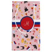 Von Russland mit Liebe - russisches Muster Kleine Geschenktüte (Vorderseite)