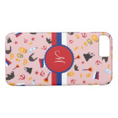 Von Russland mit Liebes-Russe-Monogramm Case-Mate iPhone Hülle (Rückseite (Horizontal))