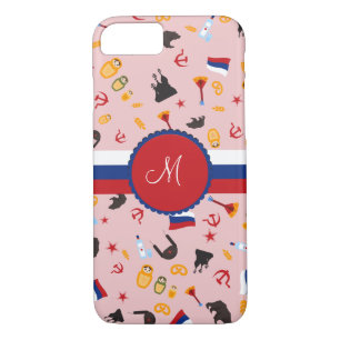 Von Russland mit Liebes-Russe-Monogramm Case-Mate iPhone Hülle