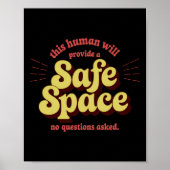 von Safe Space Provider - unterstützend und inklus Poster (Vorne)