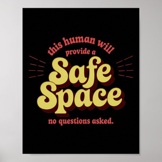 von Safe Space Provider - unterstützend und inklus Poster (Vorne)