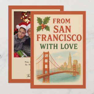 Von San Francisco aus mit Liebe Custom Christmas Karte