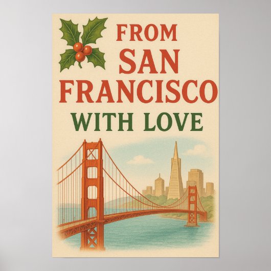Von San Francisco aus mit Liebe - Weihnachten Poster (Vorne)