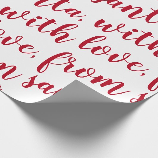 von Sankt mit Lieberot Geschenkpapier (Ecke)