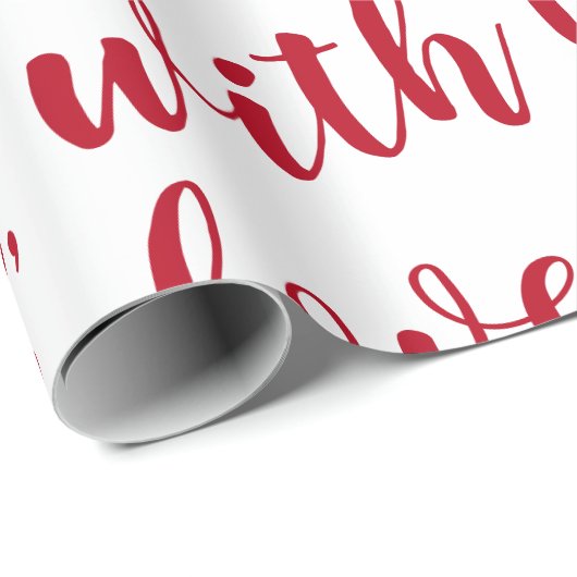 von Sankt mit Lieberot Geschenkpapier (Rolleneckpunkt)