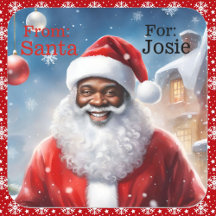 Von Santa Add Child's Name Afro American
