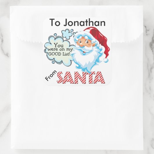 Von SANTA Christmas Sticker - SRF (Tasche)