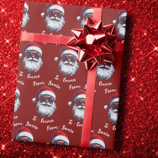 Von Santa Claus Geschenkverpackung, benutzerdefini Geschenkpapier