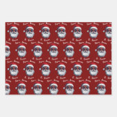 Von Santa Claus Geschenkverpackung, benutzerdefini Geschenkpapier Set (Vorderseite)