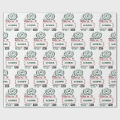 Von Santa Delivery für (Individuelle Name) Weihnac Geschenkpapier (Flach)