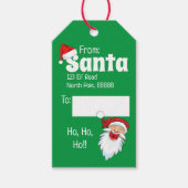 Von Santa Gift Tags Geschenkanhänger (Vorderseite)