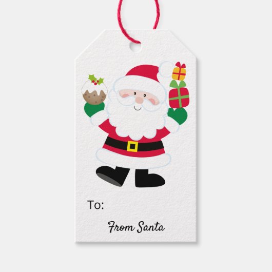 Von Santa Gift Tags Geschenkanhänger (Vorderseite)
