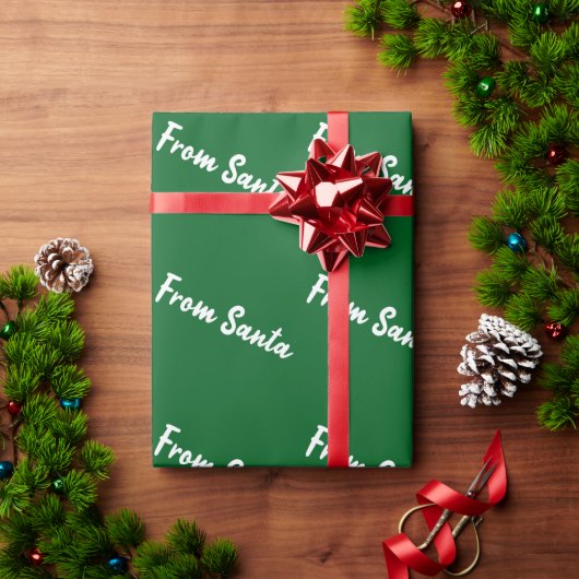 Von Santa Grünes Geschenkpapier (Feiertagsgeschenk)