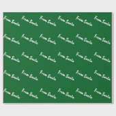 Von Santa Grünes Geschenkpapier (Flach)
