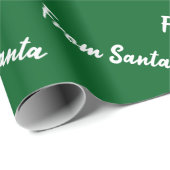 Von Santa Grünes Geschenkpapier (Rolleneckpunkt)