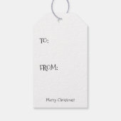 Von Santa Holiday Geschenkmarke Geschenkanhänger (Rückseite)