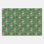 Von Santa Individuelle Name Doodles Weihnachten Geschenkpapier Set (Vorderseite)