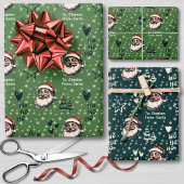 Von Santa Individuelle Name Doodles Weihnachten Geschenkpapier Set